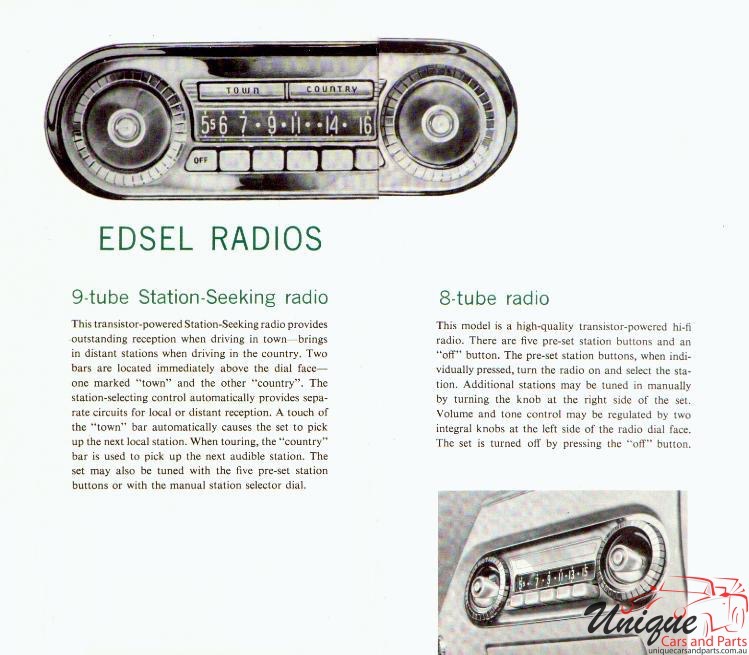 1958 Edsel Accessories Brochure Page 7